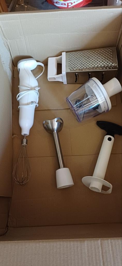 Tefal Electrische Handmixer Set - Zo goed als nieuw, Ophalen of Verzenden
