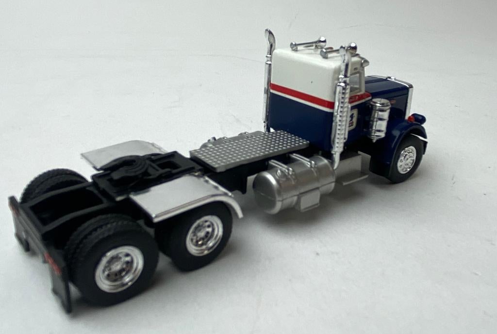 Brekina 1:87 Peterbilt 359 donkerblauw/ wit 1973 - US Mail, Hobby en Vrije tijd, -, -, Nieuw, Ophalen of Verzenden