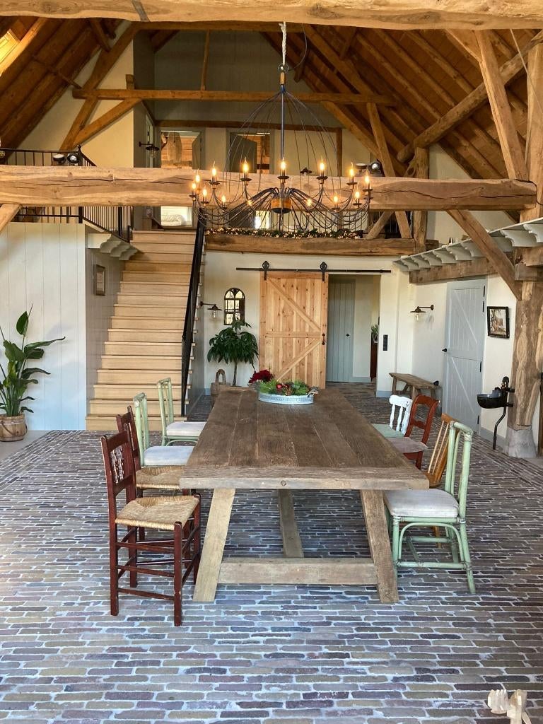 Oud Eiken tafels op maat, Huis en Inrichting, Tafels | Eettafels, Landelijk/industrieel, Eikenhout, Vijf personen of meer, Rechthoekig