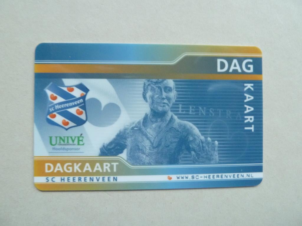 Dagkaart. Sc Heerenveen. 2009/2010 zie omschrijving, Ophalen of Verzenden, Zo goed als nieuw, Overige binnenlandse clubs, Overige typen