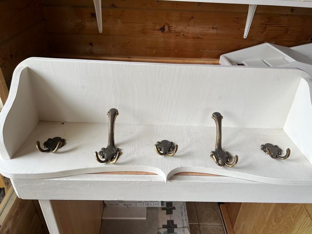 Kapstok hangend met hoedenplank nieuw., Ophalen, Nieuw, Hout