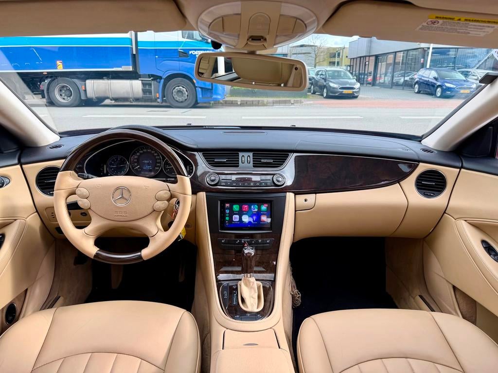 Mercedes-Benz CLS-klasse 350 Aut/Leer/Pano Dak/Navi/Cruise/S, Auto's, Mercedes-Benz, Achterwielaandrijving, Gebruikt, Leder en Stof