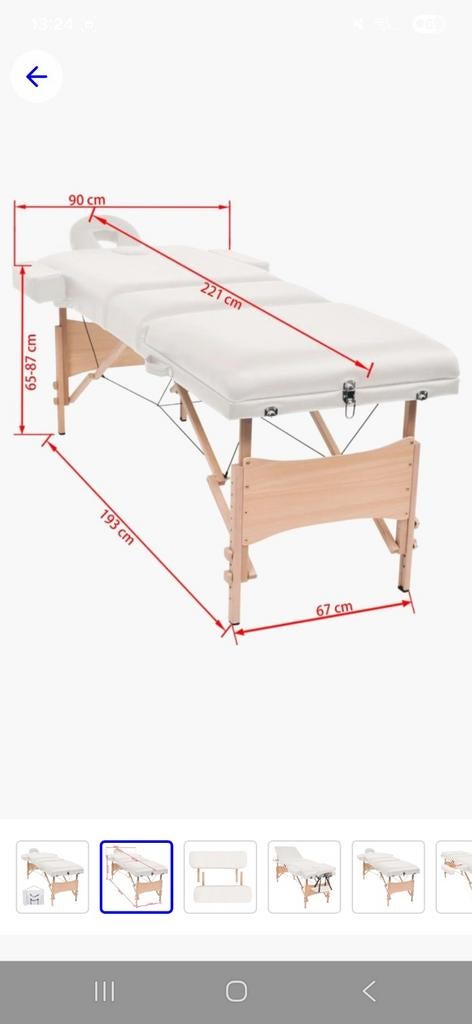 Massage tafel zgan, Sport en Fitness, Massageproducten, Ophalen, Zo goed als nieuw, Massagetafel