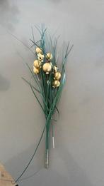 Kerstdecoratie - Gouden ballen met groen, Diversen, Kerst, Ophalen of Verzenden, Zo goed als nieuw