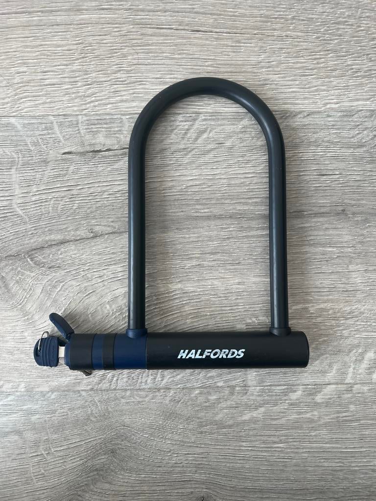Halfords Beugelslot voor fiets met 2 sleutels, Ophalen of Verzenden, Gebruikt, Beugelslot