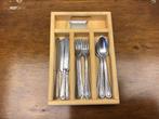 Houten bestekbakje met bestek voor poppen, Ophalen of Verzenden, Zo goed als nieuw, Jongen of Meisje