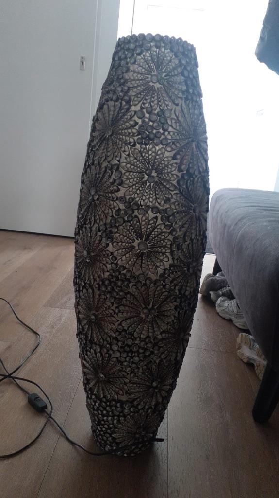 Sta lamp  van schelpen, Huis en Inrichting, Ophalen, Overige materialen, Gebruikt, Minder dan 100 cm