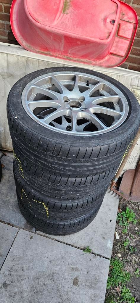 Zomer setje mini cooper 4x100 215/40R17, Auto-onderdelen, Banden en Velgen, Ophalen, Banden en Velgen, 17 inch, Personenwagen