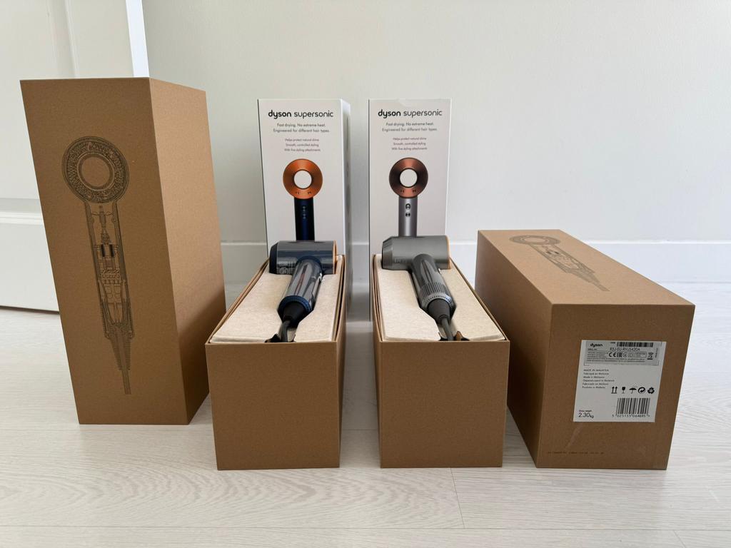 Dyson Supersonic Föhn HD08 Blauw/Grijs Nieuw!, Witgoed en Apparatuur, Persoonlijke-verzorgingsapparatuur, Zo goed als nieuw, Haarverzorging