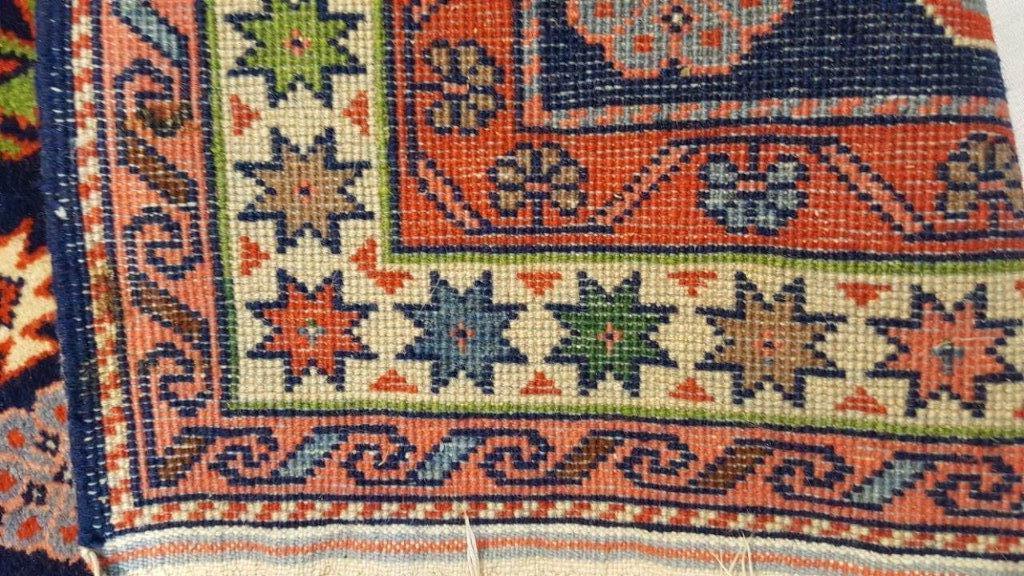 Kazak Oosters tapijt 118x76/Kleed/Kelim/Kilim/Perzisch/Loper, 100 tot 150 cm, Blauw, Www.simatapijten.nl, Nieuw
