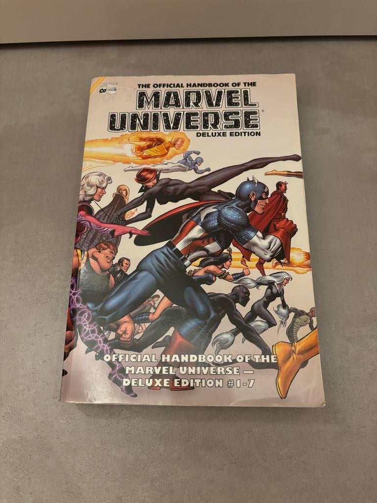 The Official Handbook of the Marvel Universe Deluxe Edition, Boeken, Strips | Comics, Zo goed als nieuw, Eén comic, Amerika, Ophalen of Verzenden