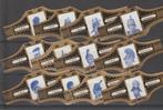 reeks  312  helmen 1-12   sigarenbanden, Ophalen of Verzenden, Zo goed als nieuw, Sigarenbandjes