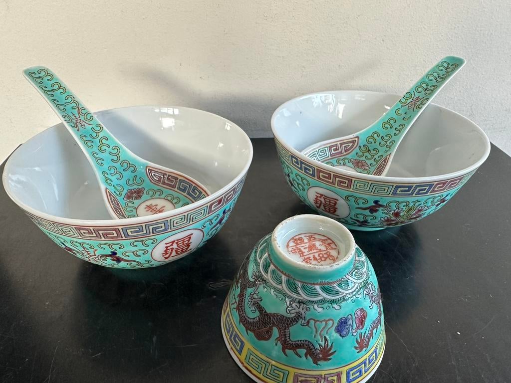 Mun Shou Chinees porselein 1 koop, Ophalen of Verzenden