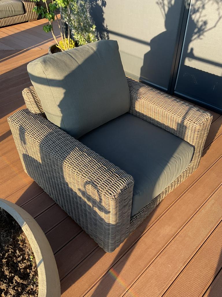 4 seasons kingston loungestoel, Ophalen of Verzenden, Zo goed als nieuw, Wicker, 2 zitplaatsen