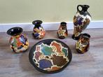 Prachtig plateel, 6 items, (o.a.Zenith Gouda), set - € 250, Antiek en Kunst, Antiek | Vazen, Ophalen of Verzenden