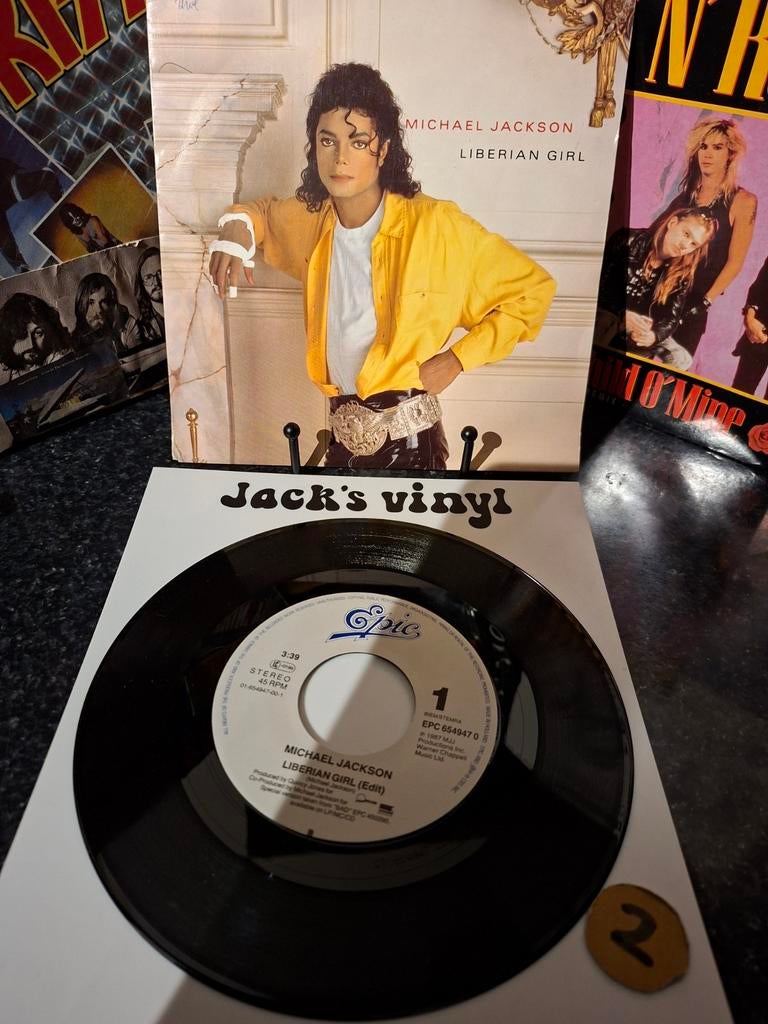 Michael Jackson - Liberian Girl (Single)  1989/2, Cd's en Dvd's, Vinyl | Pop, Ophalen of Verzenden, Zo goed als nieuw, Overige formaten