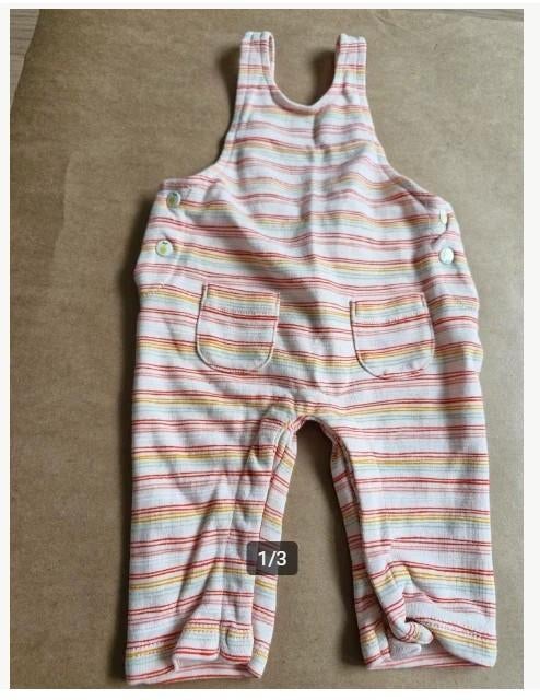 Roze gestreept tuinbroekje Maat 50 h4, Kinderen en Baby's, Babykleding | Maat 50, Meisje, Hema, Onbekend, Ophalen of Verzenden