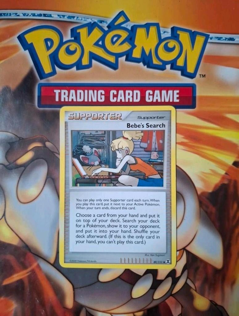 Bebe's search 89/111 Platinum Rising Rivals pokemon kaart, Ophalen of Verzenden, Gebruikt, Losse kaart