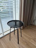 Stijlvolle Rivièra Maison bijzettafel - Zwart metaal, Huis en Inrichting, Tafels | Bijzettafels, 45 tot 60 cm, Minder dan 55 cm