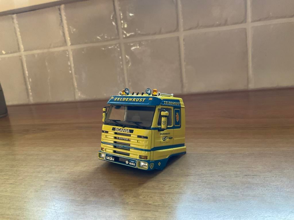 Scania 143 H cabine van ZELDENRUST, Hobby en Vrije tijd, Modelauto's | 1:50, Ophalen of Verzenden, Zo goed als nieuw, Bus of Vrachtwagen
