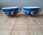 2 oude Blue Willow kopjes. Jaren '50., Antiek en Kunst, Antiek | Servies los, Ophalen of Verzenden
