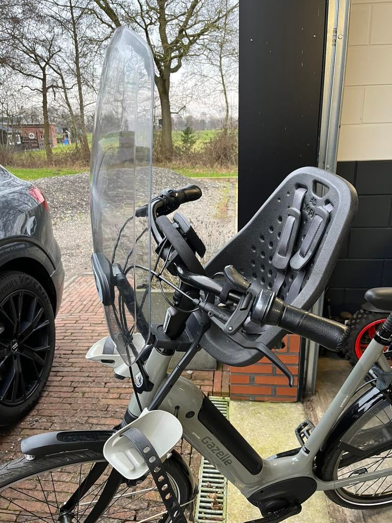 Yepp - Fietsstoel met windscherm incl hoes, Ophalen of Verzenden, Gebruikt, Voorzitje, Voetsteuntjes