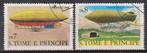 S. Tome E Principe 1979 Zeppelin's, Verzenden, Gestempeld, Vliegtuigen