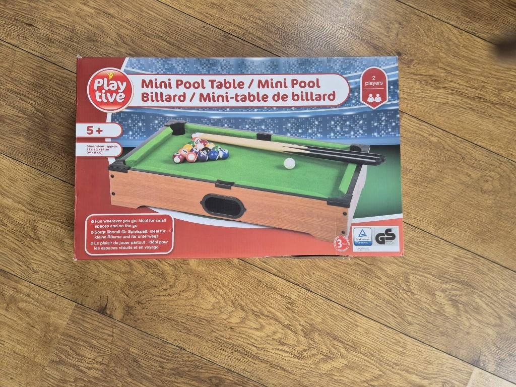 Mini pooltafel, Kinderen en Baby's, Ophalen, Zo goed als nieuw