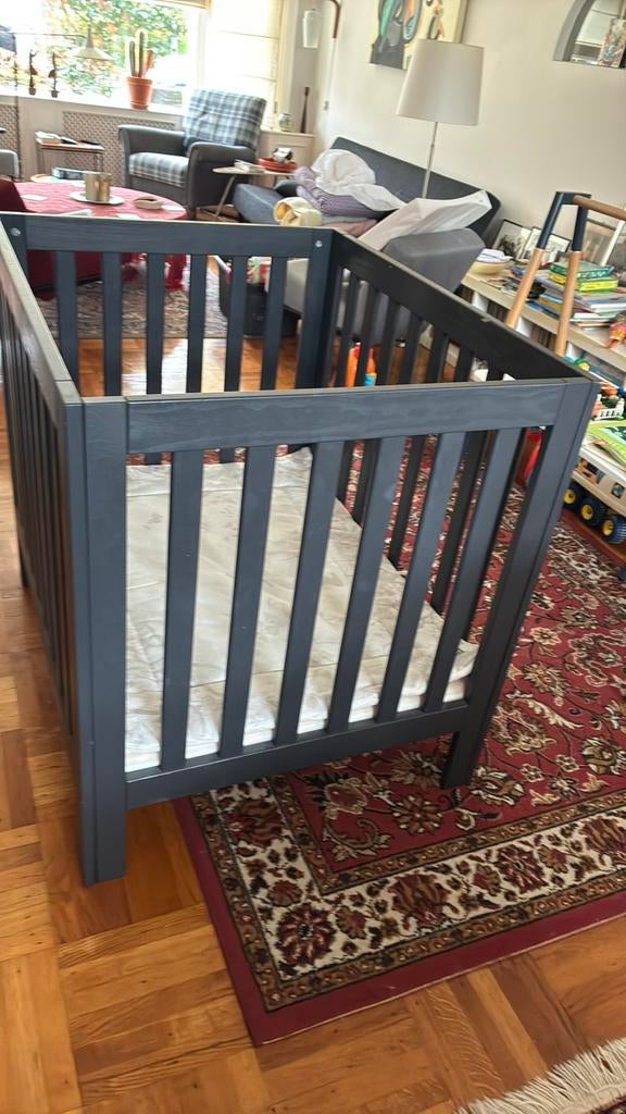 Box, donkergrijs, hout 100x80x90, Kinderen en Baby's, Boxen, Ophalen, Zo goed als nieuw