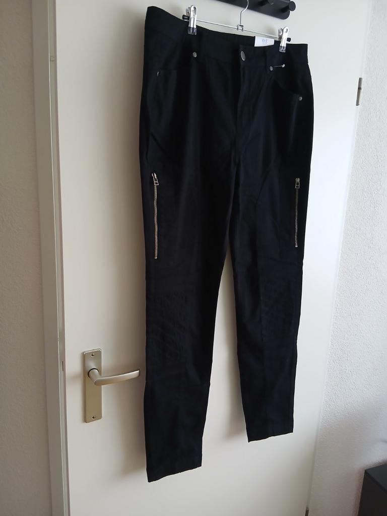 Modieuze zwarte broek mét prijskaartje van MS MODE. Maat 46., Verzenden, Zwart, Maat 46/48 (XL) of groter, Nieuw