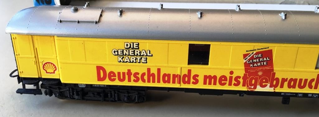 MäRKLIN H0 # 4121 DIE GENERAL KARTE SHELL in OVP, Wisselstroom, Wagon, Ophalen of Verzenden, Zo goed als nieuw