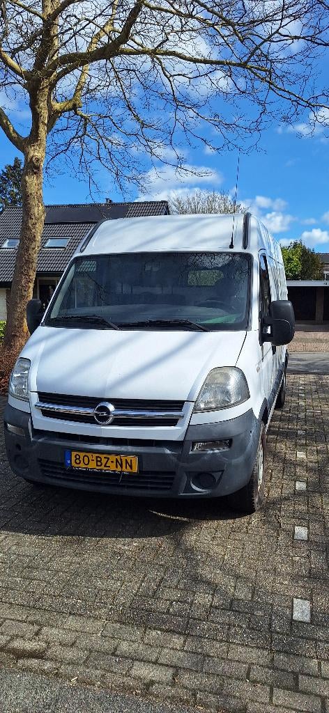 Opel Movano 2005 L2H2, Auto's, Bestelauto's, Voorwielaandrijving, Stof, Wit, Grijs