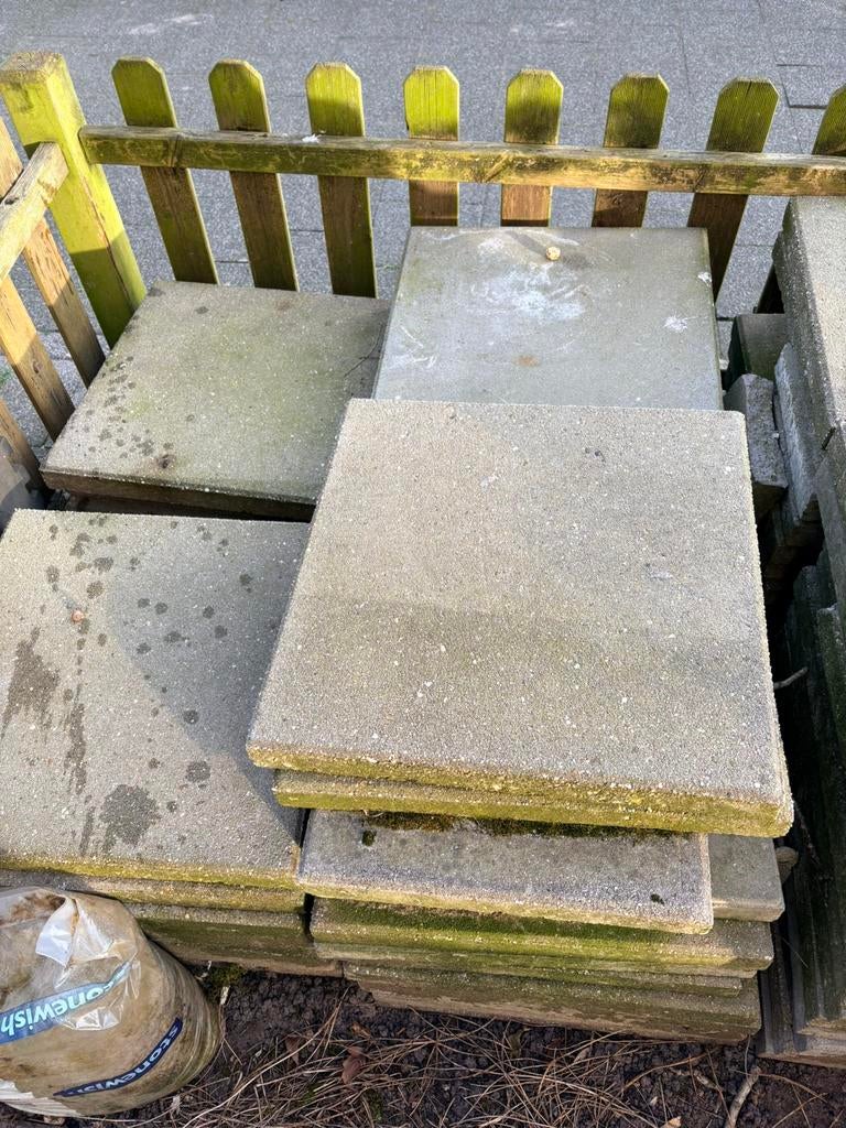Tuintegels tegen eanb, Tuin en Terras, Tegels en Klinkers, Gebruikt, Ophalen of Verzenden, 10 m² of meer, Beton