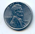 USA / Amerika 1 Cent 1943 ZINK/STAAL PR+, Verzenden, Noord-Amerika