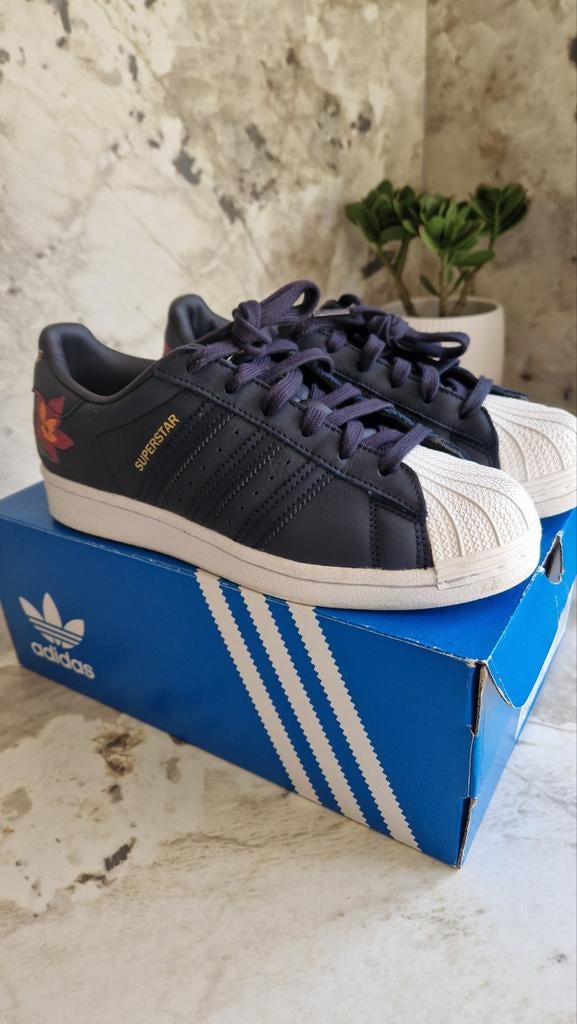 Adidas Superstar sneakers Legendary Ink/Gold Metallic dames, Verzenden