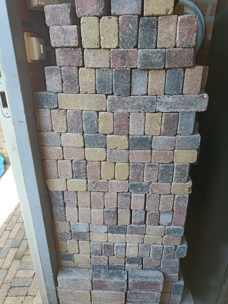 Klinkers 15x5 cm, ca. 3,5 m2, Tuin en Terras, Tegels en Klinkers, Ophalen, Beton, Klinkers