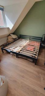 Grenen bedframe grijs 180x200cm, Ophalen, Zo goed als nieuw, Tweepersoons, Grijs