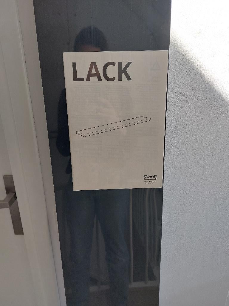IKEA LACK Wandplank, zwartbruin 190x26 cm, Huis en Inrichting, Ophalen, Nieuw