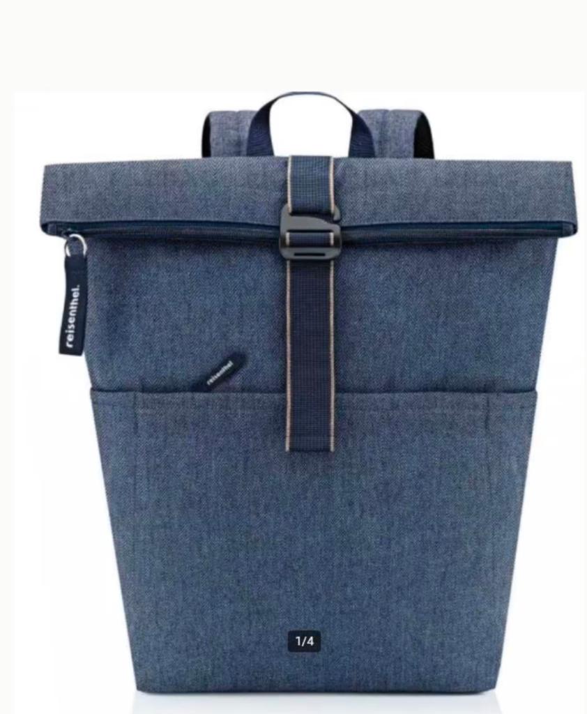 Reisenthel Rolltop Backpack Herringbone dark Blue, Ophalen of Verzenden, Nieuw, Overige merken