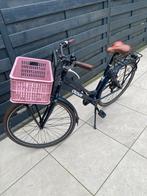 Crown Damesfiets met Roze Mand en 7 Versnellingen, Fietsen en Brommers, Fietsen | Dames | Damesfietsen, Gebruikt, Versnellingen