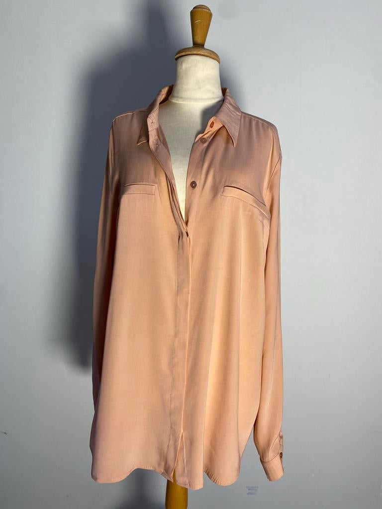 Talking French roze zijden blouse maat 46, Kleding | Dames, Verzenden, Zo goed als nieuw, Maat 42/44 (L), Roze