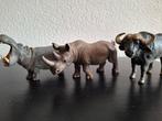 Schleich Dieren: Nijlpaard, Neushoorn en Buffel, Ophalen of Verzenden, Gebruikt, Jongen of Meisje
