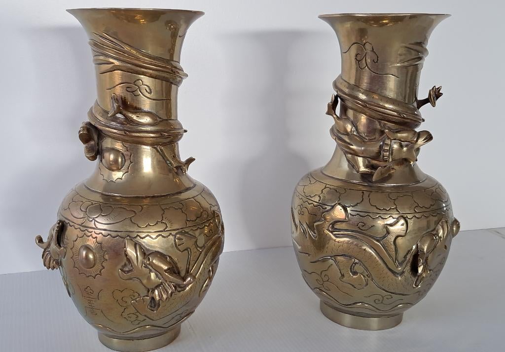 Drakenvazen uit China, Antiek en Kunst, Ophalen