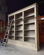 Taupe boekenkast Ladder | Demontabele bibliotheekkast #2693, Niet ingevuld, Met plank(en), Gebruikt, 200 cm of meer