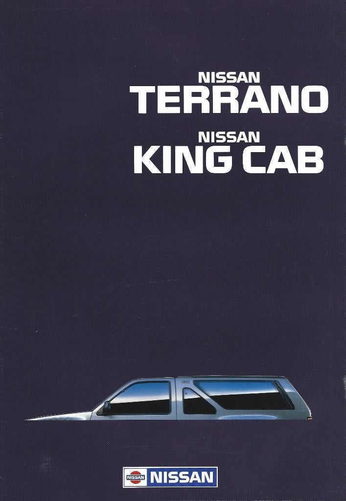Folder Nissan Terrano en King Cab 1988, Ophalen of Verzenden, Gelezen, Nissan