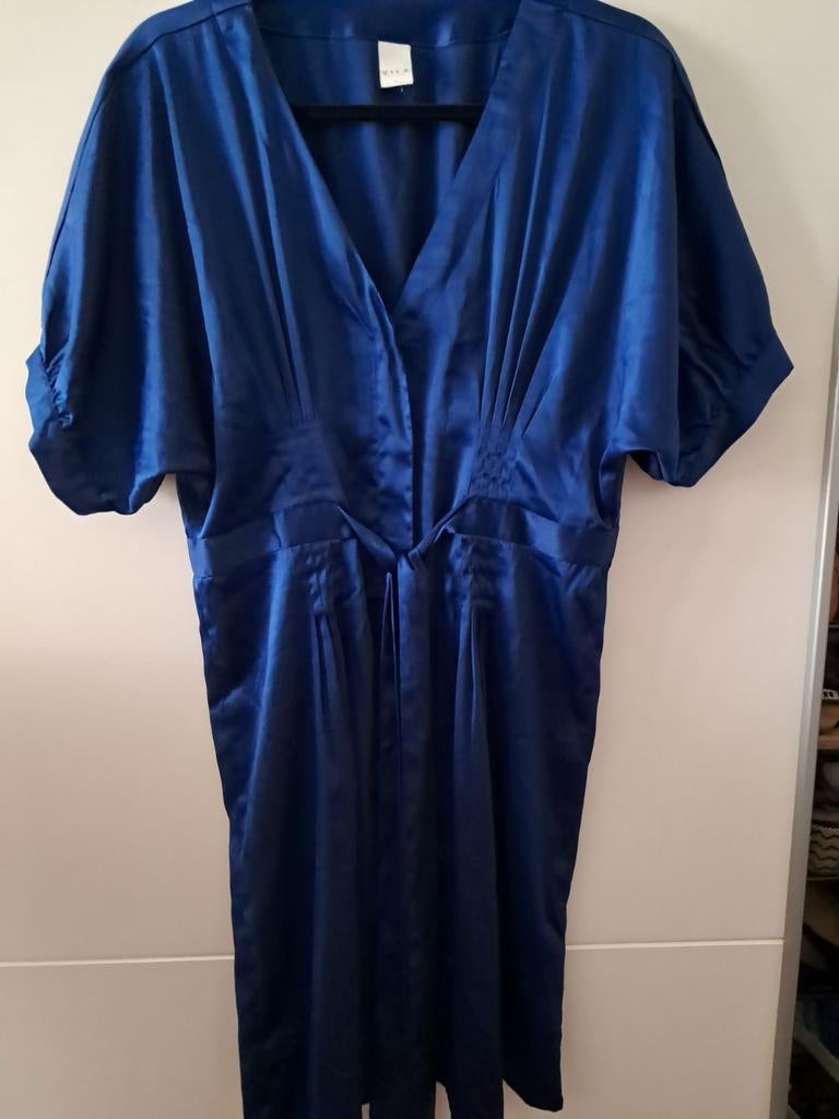 Leuk blauw jurkje, Blauw, Vila, Maat 42/44 (L), Nieuw