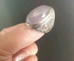 Ring maat 17,5 batu akik Anggur lavender Indonesië, Sieraden, Tassen en Uiterlijk, Ringen, Verzenden, 17 tot 18, Zilver, Dame of Heer