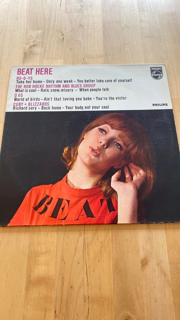 Vinyl lp Beat Here (oa Cuby Blizzards Q65), Alternative, Ophalen of Verzenden, Zo goed als nieuw, Complilatie