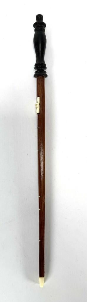 1059. Palissander fourniturenmaat met been - 19e eeuw, Ophalen of Verzenden