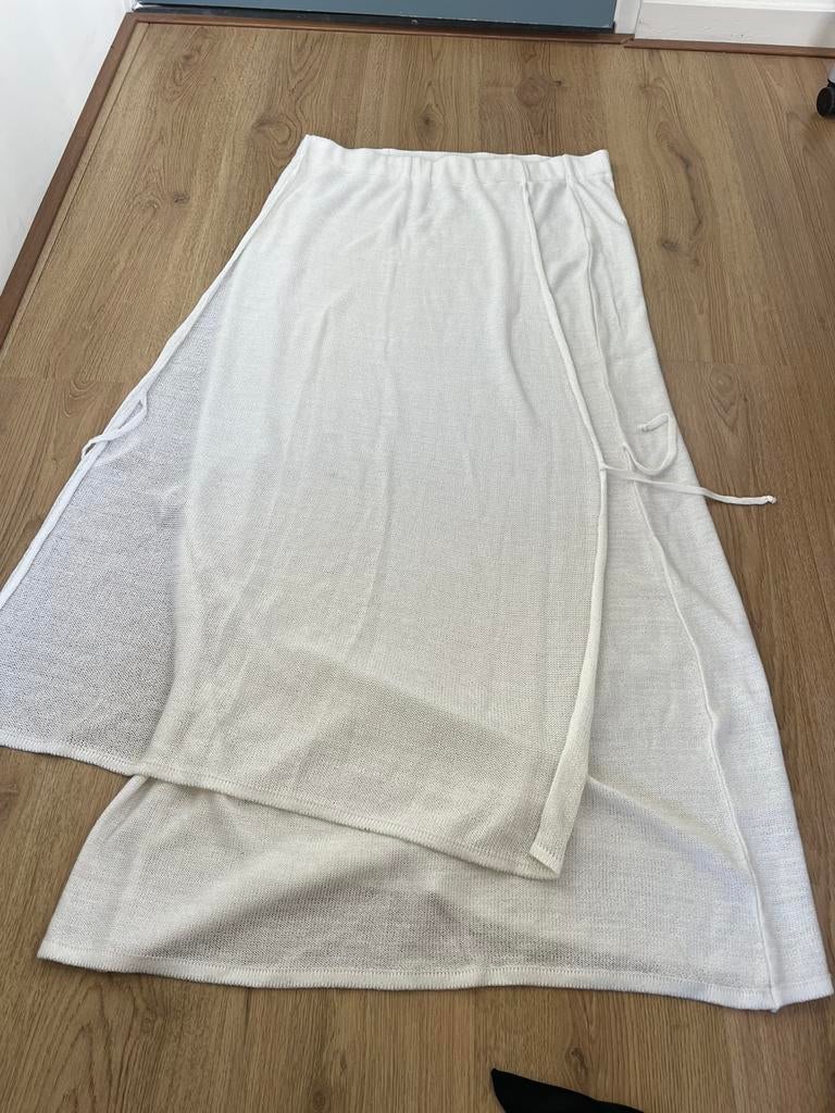 Outfit by selafi witte lange maxi gebreide one size overslag, Kleding | Dames, Wit, Maat 46/48 (XL) of groter, Nieuw, Ophalen of Verzenden